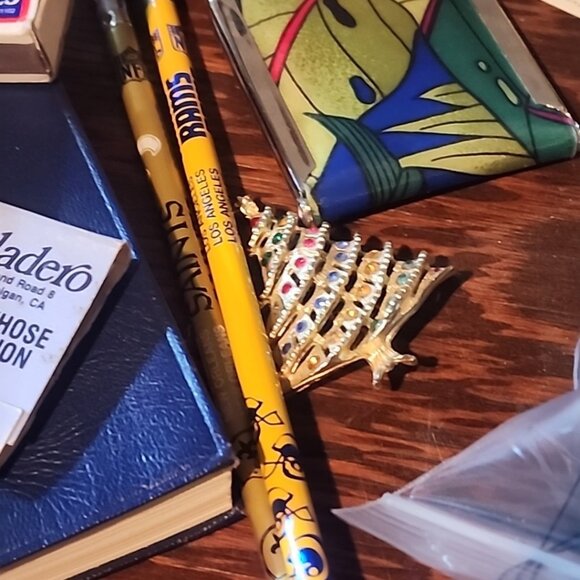 VintageJunk Drawer Lot book matches pin pencil medical more ! - Picture 7 of 8